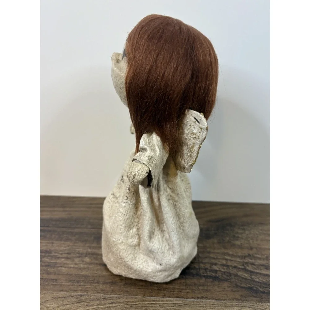 Vintage Christmas Angel Mache Original Style Dip N Drape 9